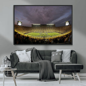 Michigan Wolverines Print - Michigan Stadium Wall Art Canvas