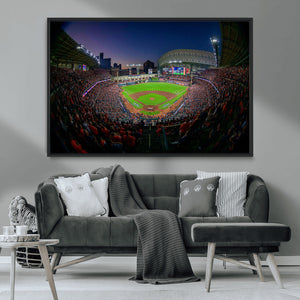 Houston Astros Baseball Print Canvas - Houston Minute Maid