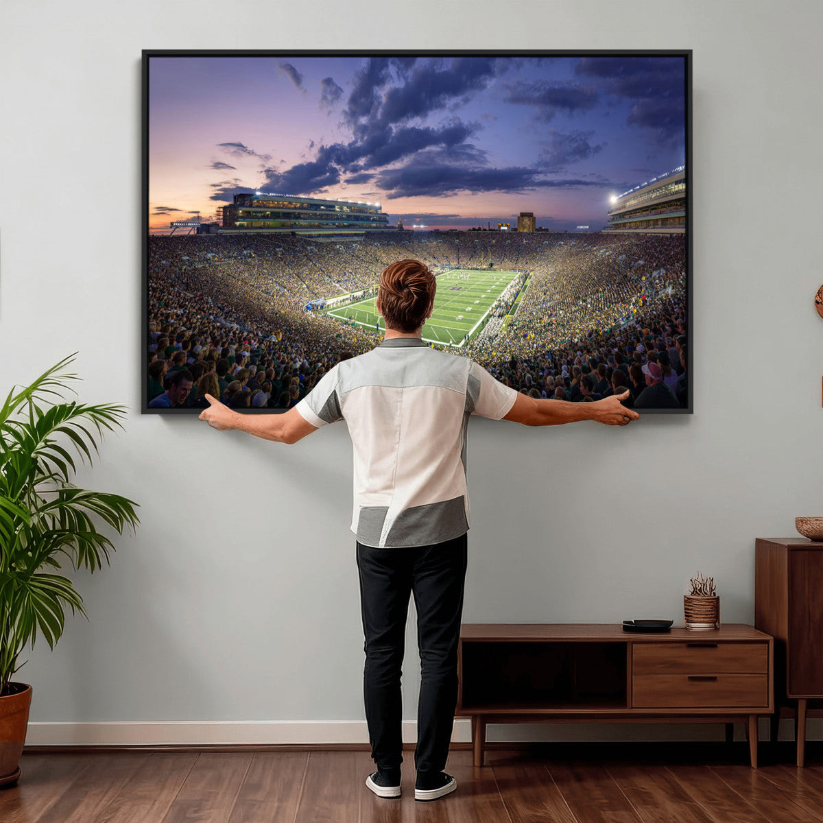 Notre Dame Fighting Irish Football Team Print - Notre Dame