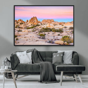 Vibrant Sunset Sky Wall Art Canvas Print – Framed Joshua