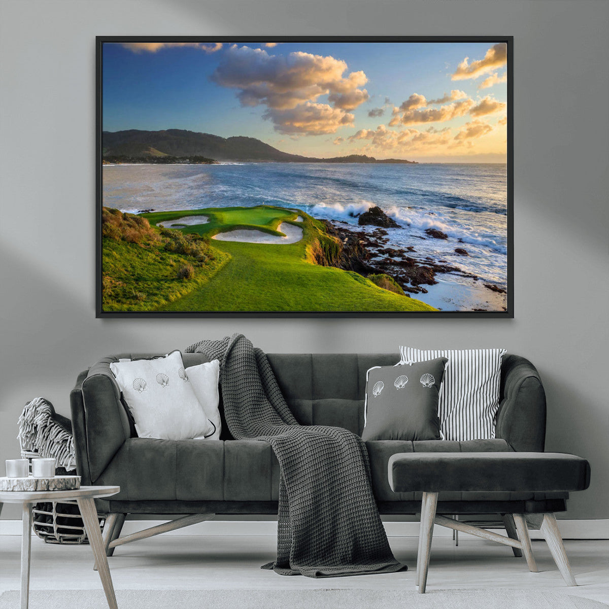 Pebble Beach Golf Links Wall Art Canvas Print – Iconic
