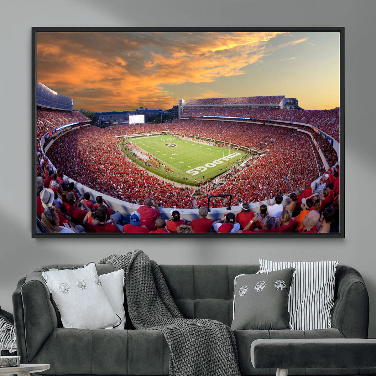 Dooley Stadium Wall Art, Sports Arena Canvas Print, Dooley