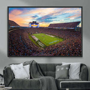 Jordan-Hare Stadium Wall Art Canvas Print, Football Stadium