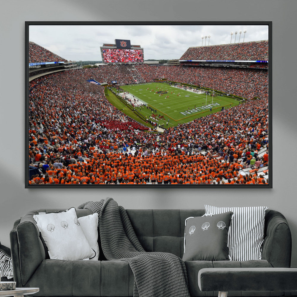 Jordan-Hare Stadium Wall Art Canvas Print, College Sports