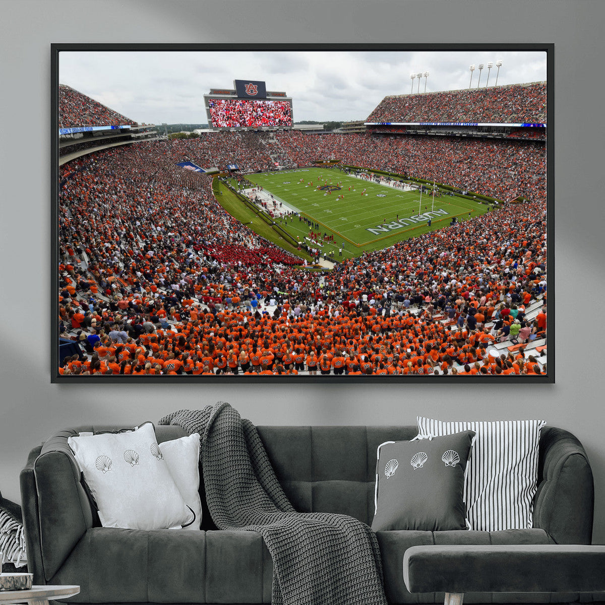 Jordan-Hare Stadium Wall Art Canvas Print, College Sports
