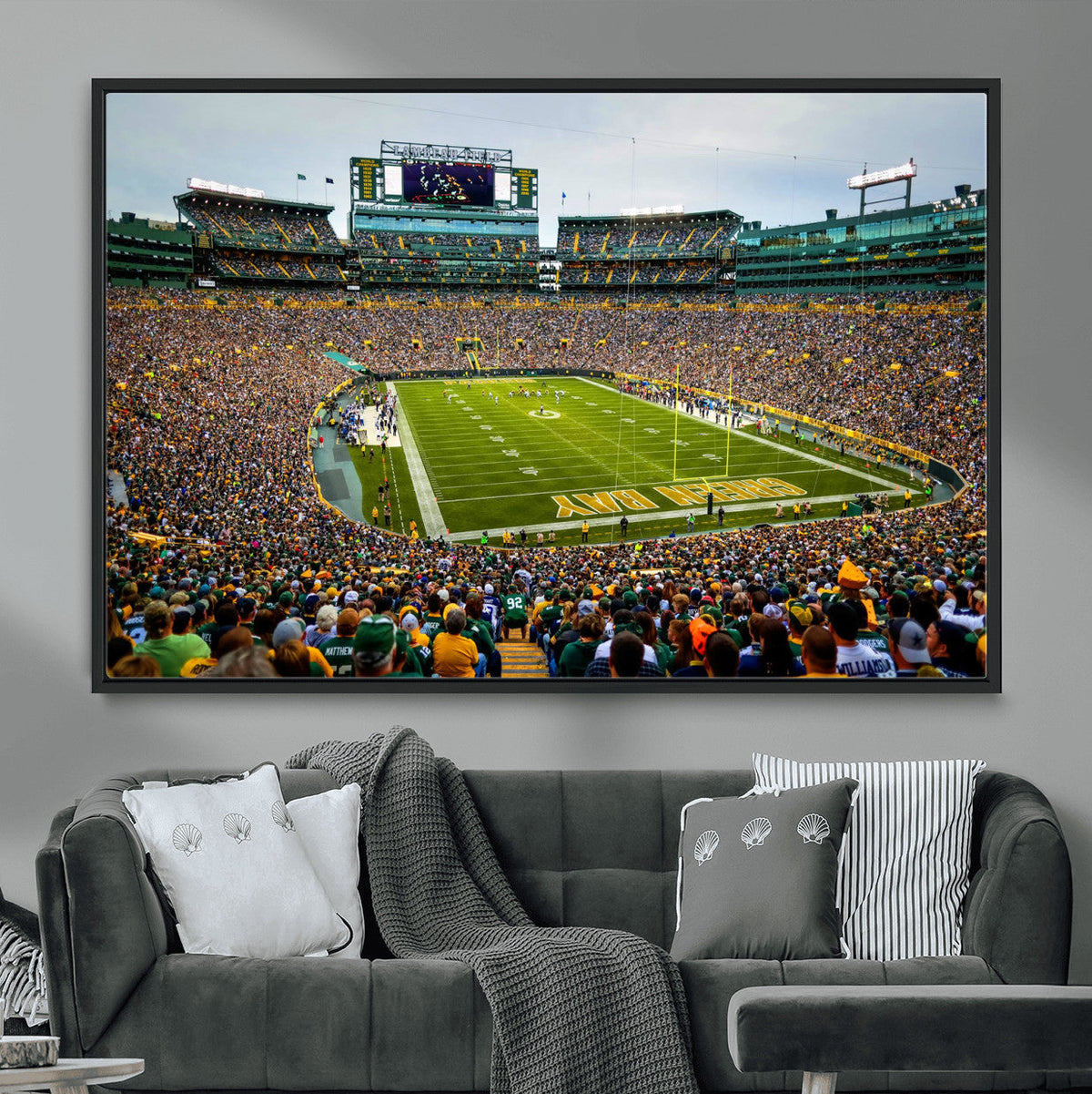 Green Bay Packers Lambeau Field Stadium Wall Art Canvas
