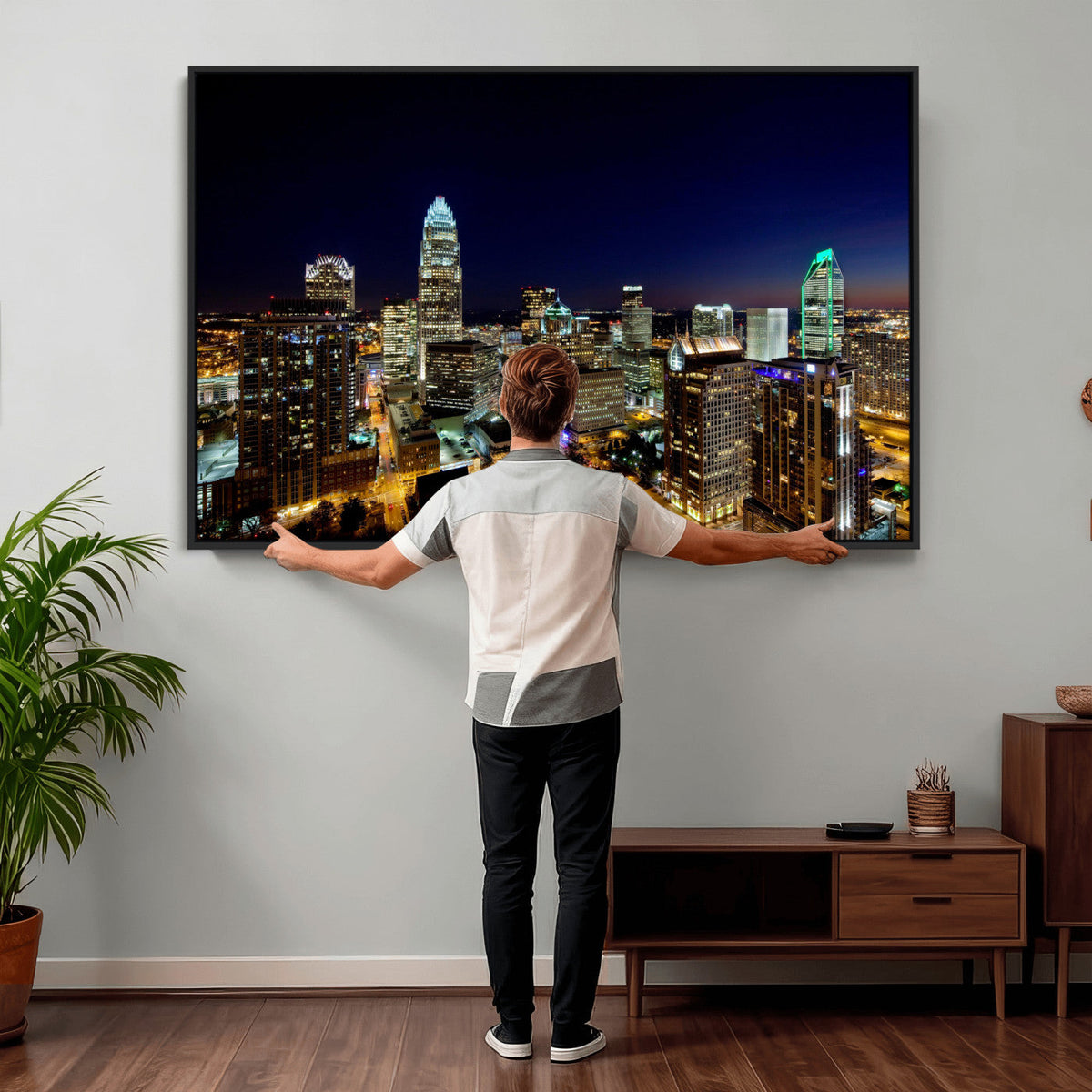 Atlanta Skyline Wall Art Canvas Print – Modern Cityscape