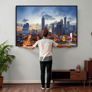 Atlanta Skyline Wall Art Canvas Print, Atlanta Downtown