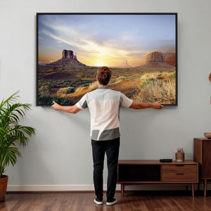 Monument Valley Desert Wall Art Canvas Print, Southwest