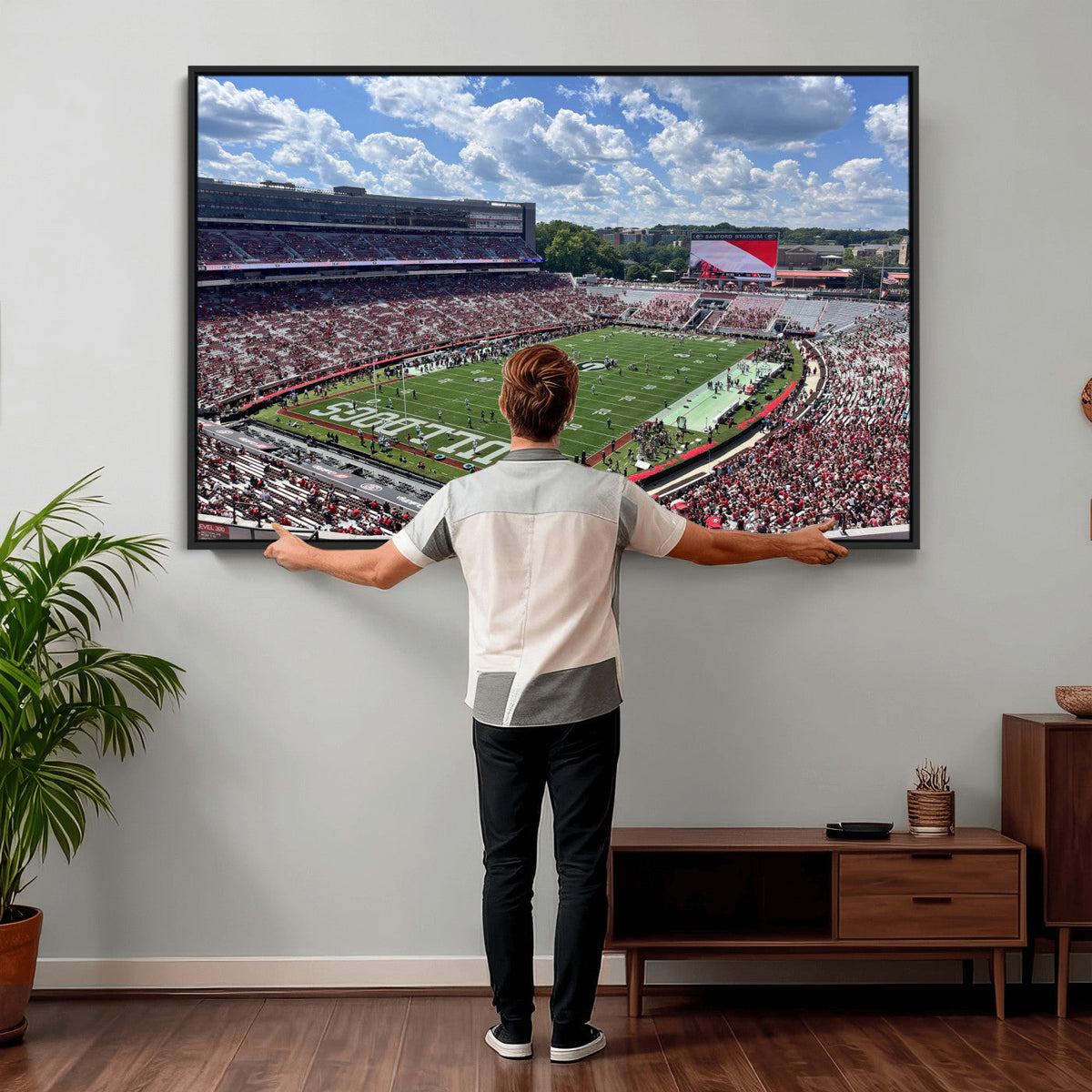 Georgia Bulldogs Stadium Wall Art Canvas Print, Sanford
