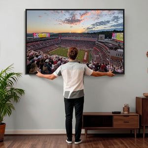 Donald W. Reynolds Razorback Stadium Wall Art Canvas Print –