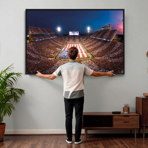 Oklahoma Memorial Stadium Wall Art Canvas Print – Oklahoma
