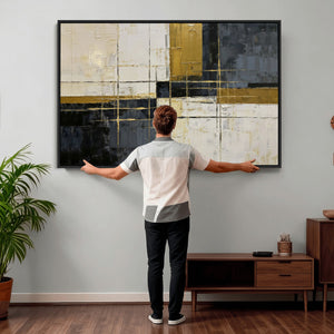 Geometric Abstract Wall Art Canvas Print