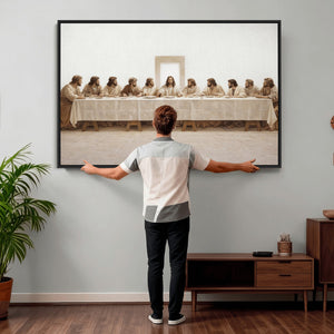 The Last Supper Wall Art Canvas Print, Jesus Christ Biblical