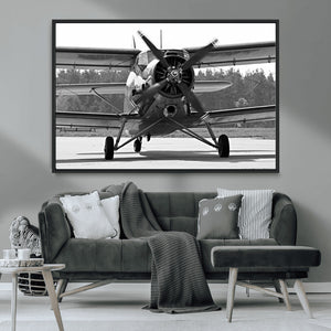 Wall Art Old War Plane Canvas Print