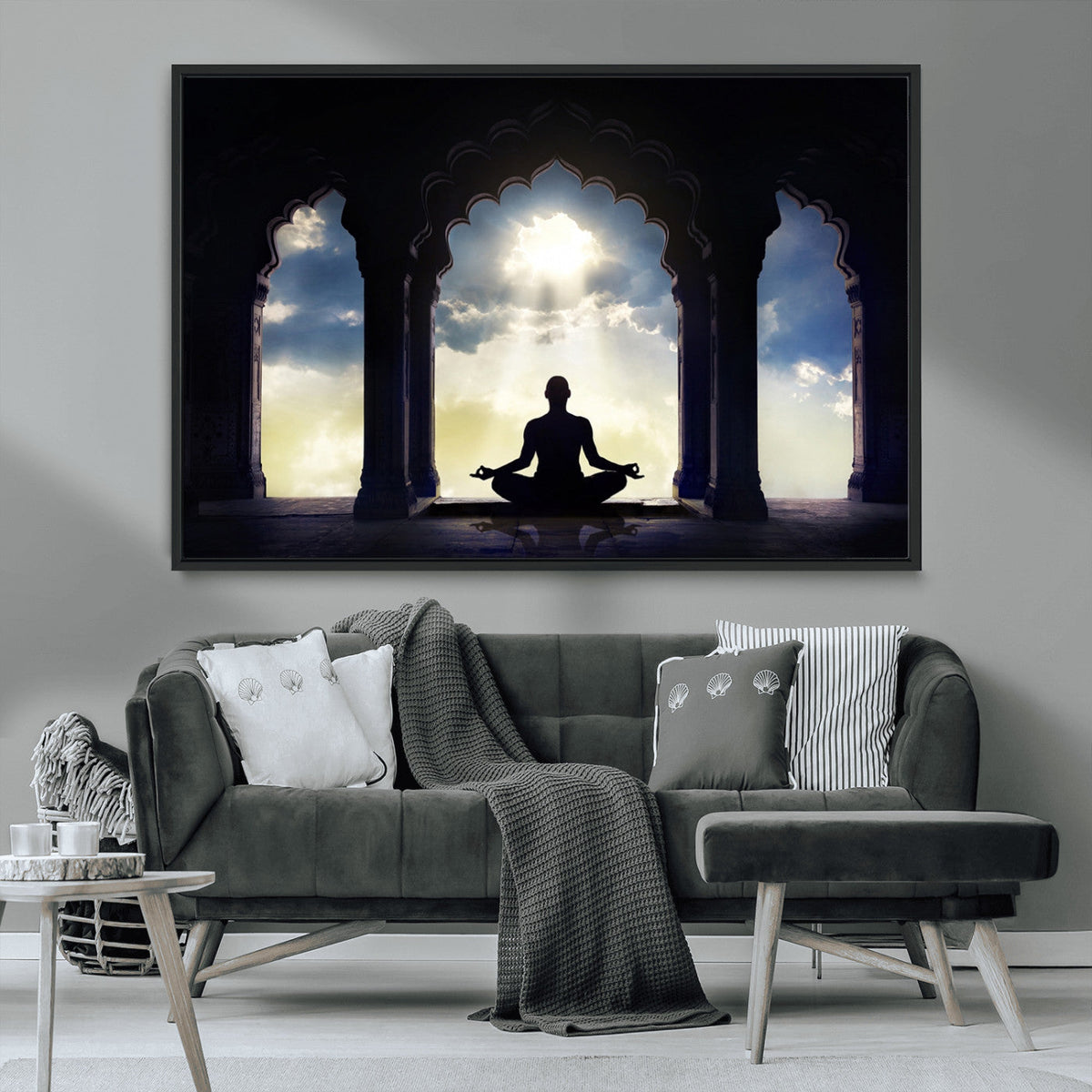 Women and Yoga Wall Art Canvas Print