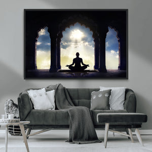 Women and Yoga Wall Art Canvas Print