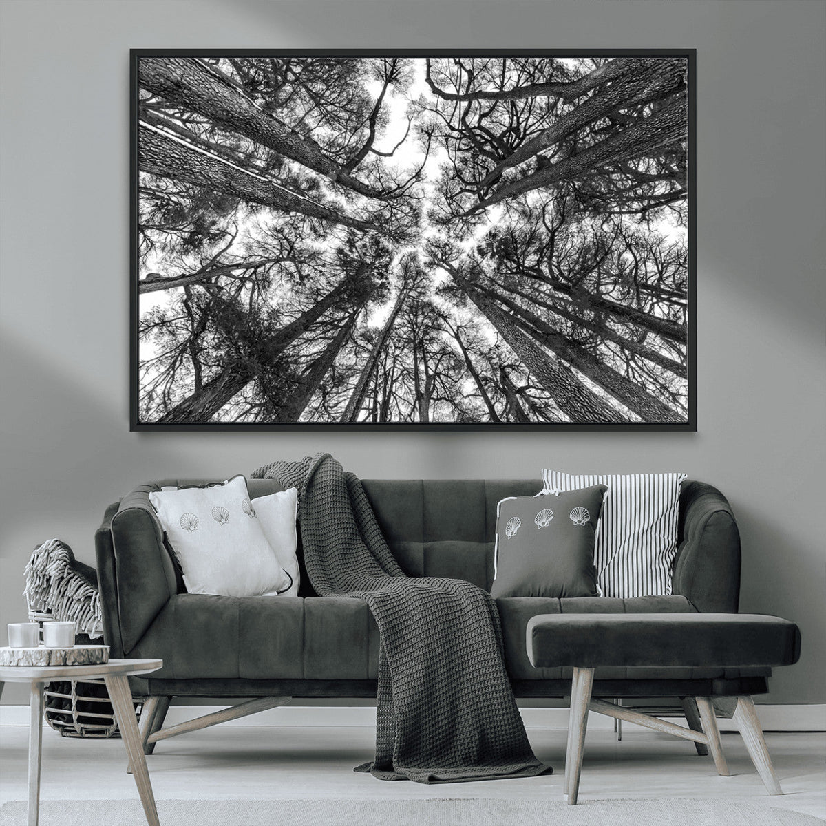 Trees Contemporary Art Canvas Print