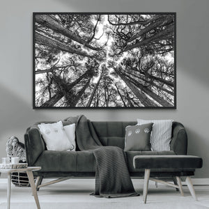 Trees Contemporary Art Canvas Print