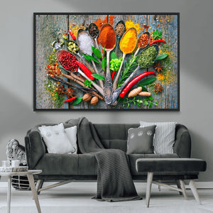 Spoonful of Spices Cooking Wall Art Canvas Print - Vibrant