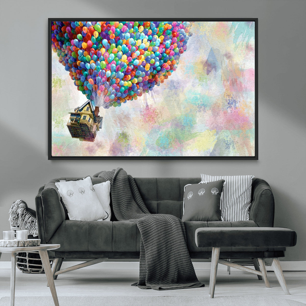 Up Pixar Poster, Look Up Pixar Wall Art, Up Pixar Canvas,