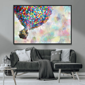 Up Pixar Poster, Look Up Pixar Wall Art, Up Pixar Canvas,
