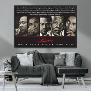 Thinkers of Wall Art Canvas Print - Inspirational Wall Art