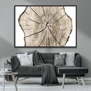 Abstract Wood Tree Ring Wall Art - Ready to Hang Minimalist