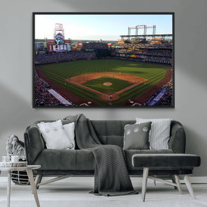 Colorado Rockies Coors Field Wall Art Canvas Print - MLB