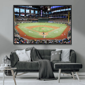 Texas Rangers Baseball Team Print - Arlington Globe Life