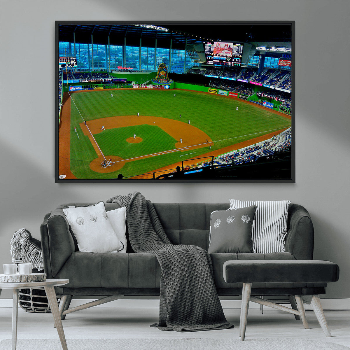 Miami Marlins Baseball Team Print - Miami LoanDepot Park