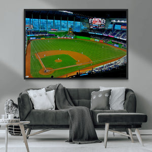 Miami Marlins Baseball Team Print - Miami LoanDepot Park
