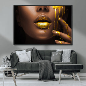 African American Art Black Woman Canvas Print, African Wall