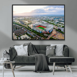 Old Trafford Manchester United Stadium Wall Art Canvas Print