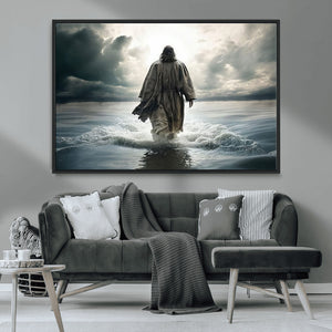 Jesus Walking on Water Wall Art | Canvas Print | Ready to
