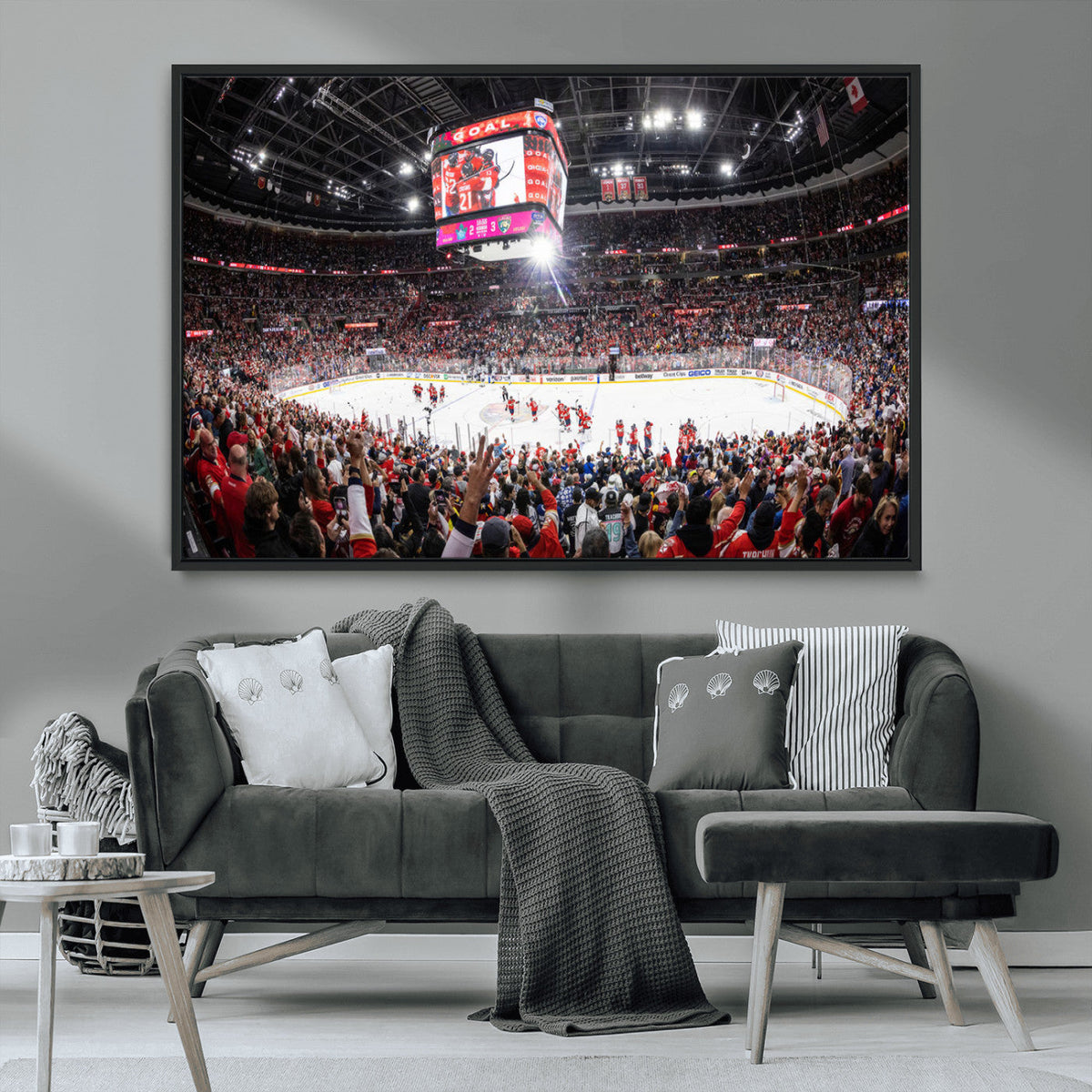 Amerant Bank Arena Wall Art Canvas Print - Basketball Arena