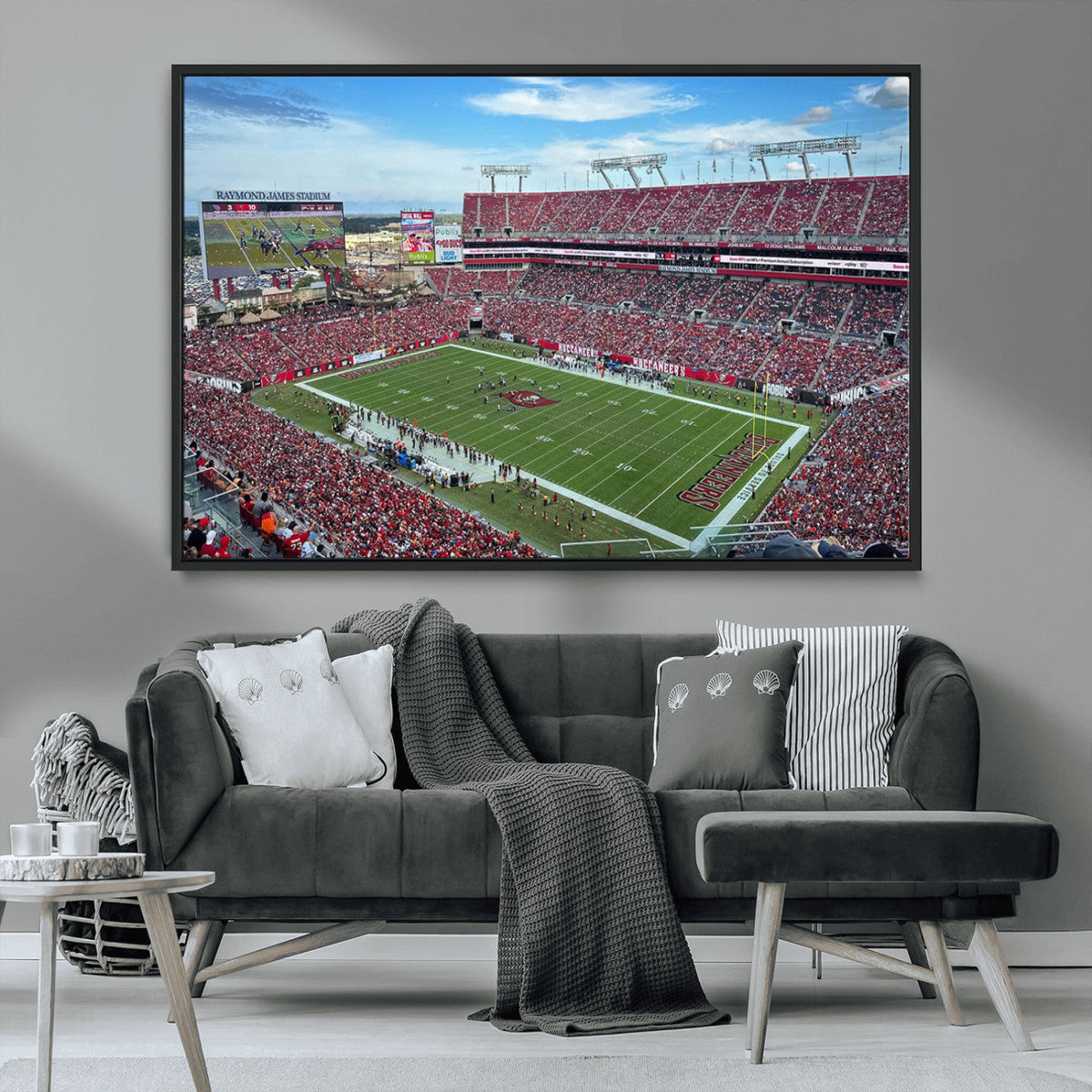 Florida Tampa Raymond James Stadium Wall Art Canvas Print -
