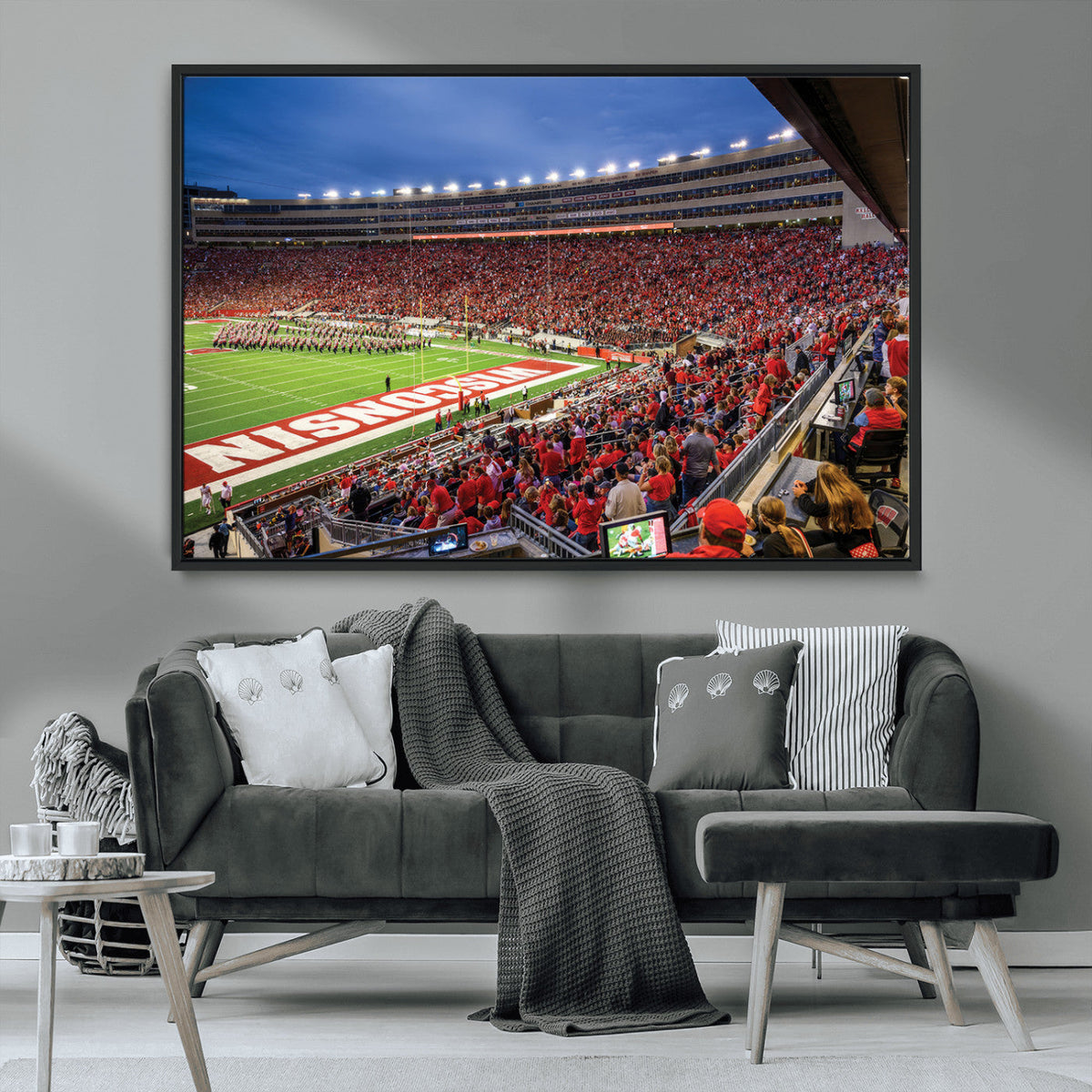 Wisconsin Badgers Football Team Print - Madison Camp Randall