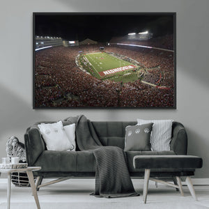 Wisconsin Badgers Football Team Print - Madison Camp Randall
