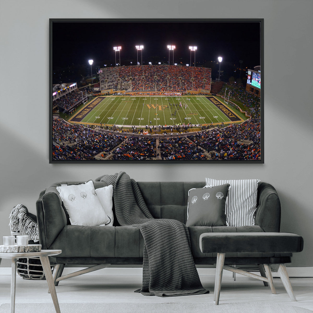Demon Deacons Print Canvas, Football Team Print -