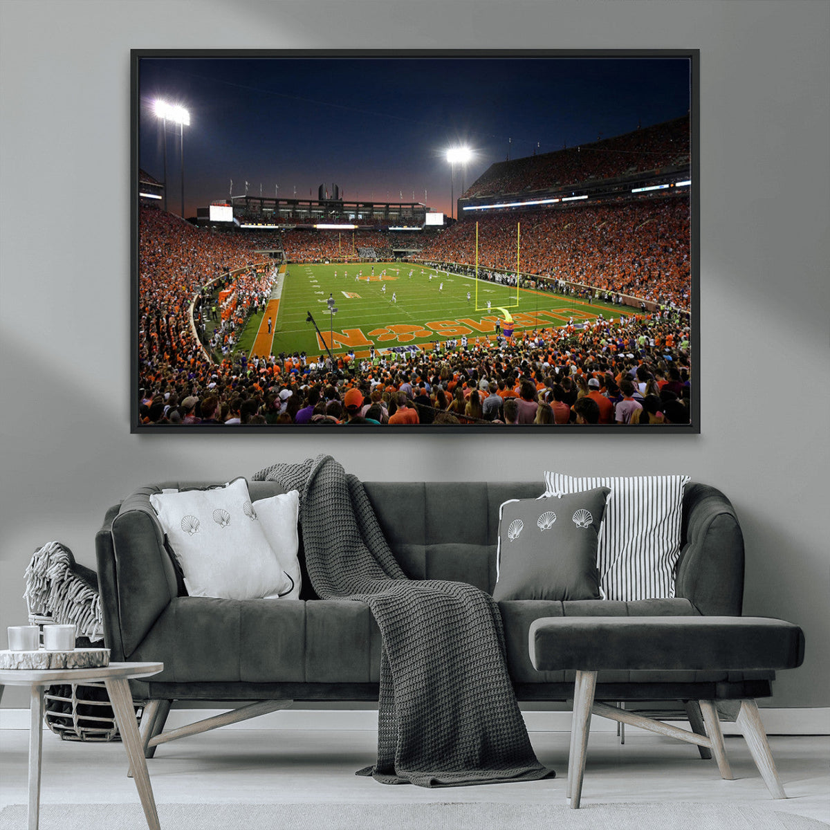Clemson University Tigers Art Print, Football Team Print -