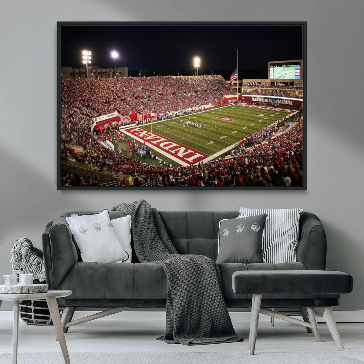 Indiana University Hoosiers Football Team Print Canvas -