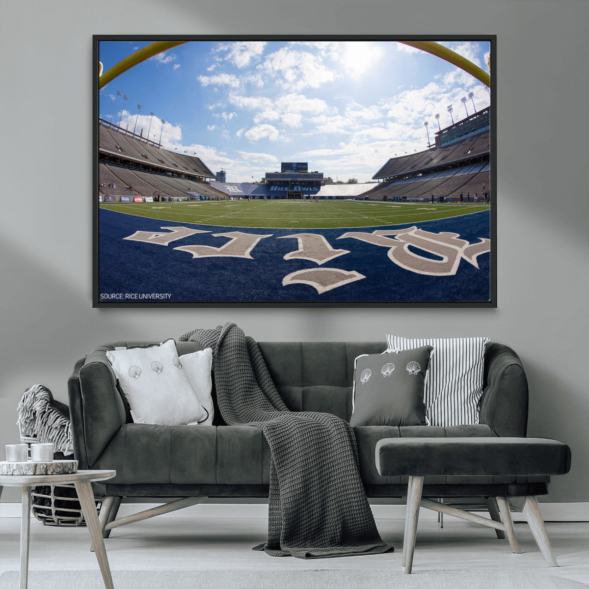 Rice University Owls Football Team Print - Houston Rice