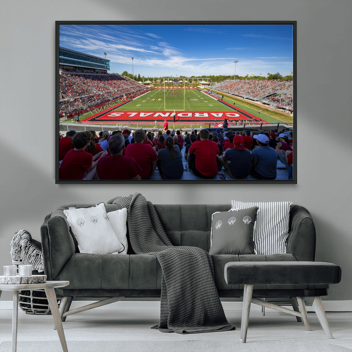 Ball State Cardinals Football Team Print - Muncie Scheumann