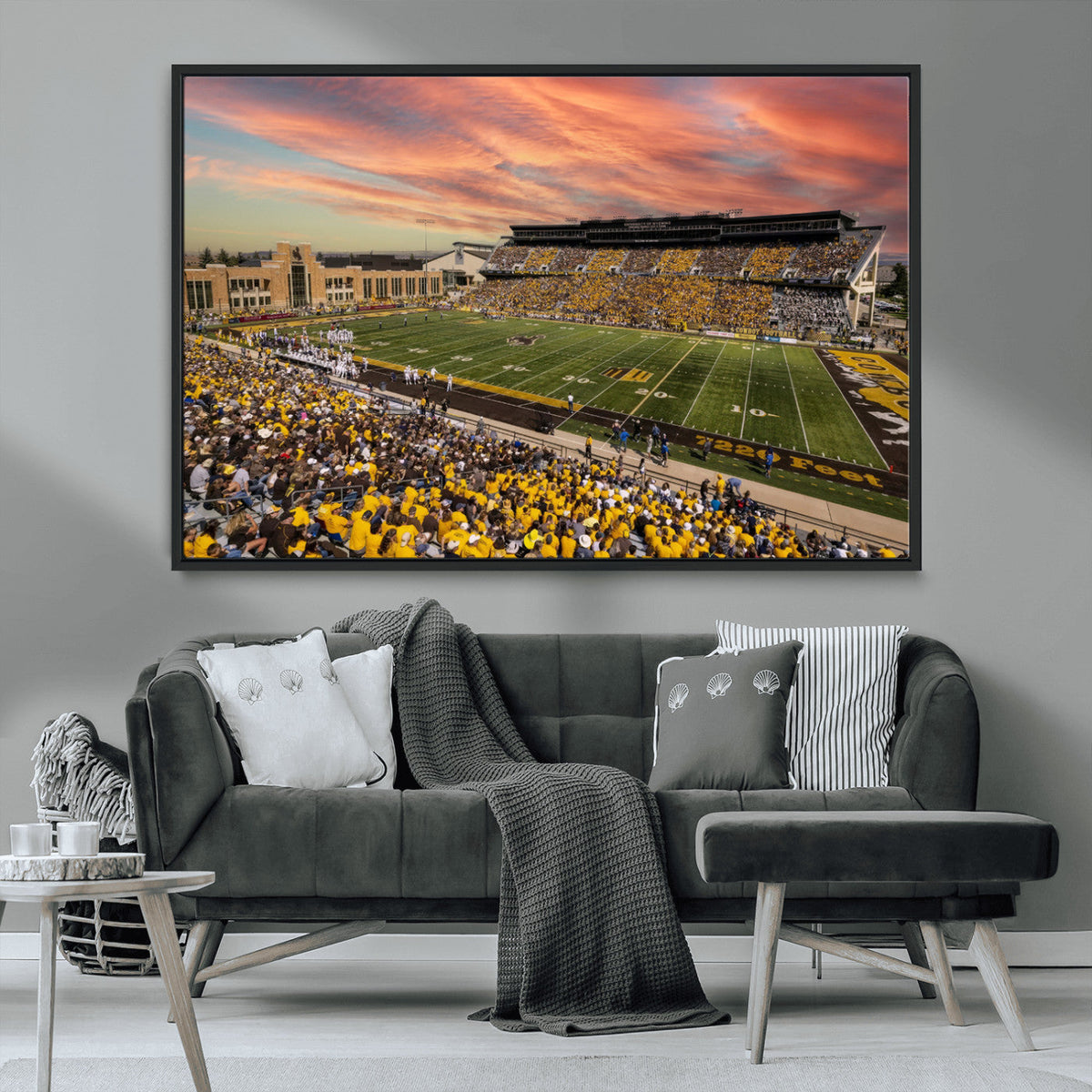 University of Wyoming Cowboys Football Team Print - Laramie