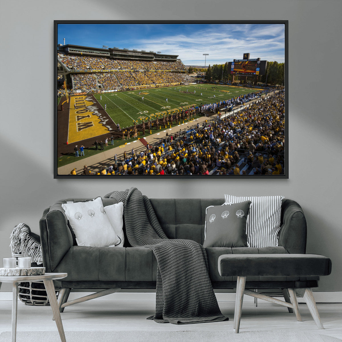 University of Wyoming Cowboys Football Team Print - Laramie