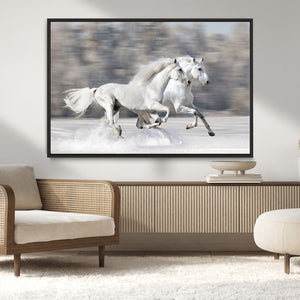The White Horses Wall Art, Framed White Horses Wall Art