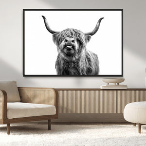 Fanny Scottish Highland Cow Cattle Art Print Farmhouse Wall