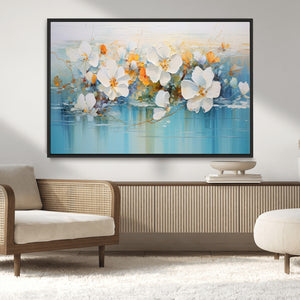 Abstract Flower Wall Art Canvas Print