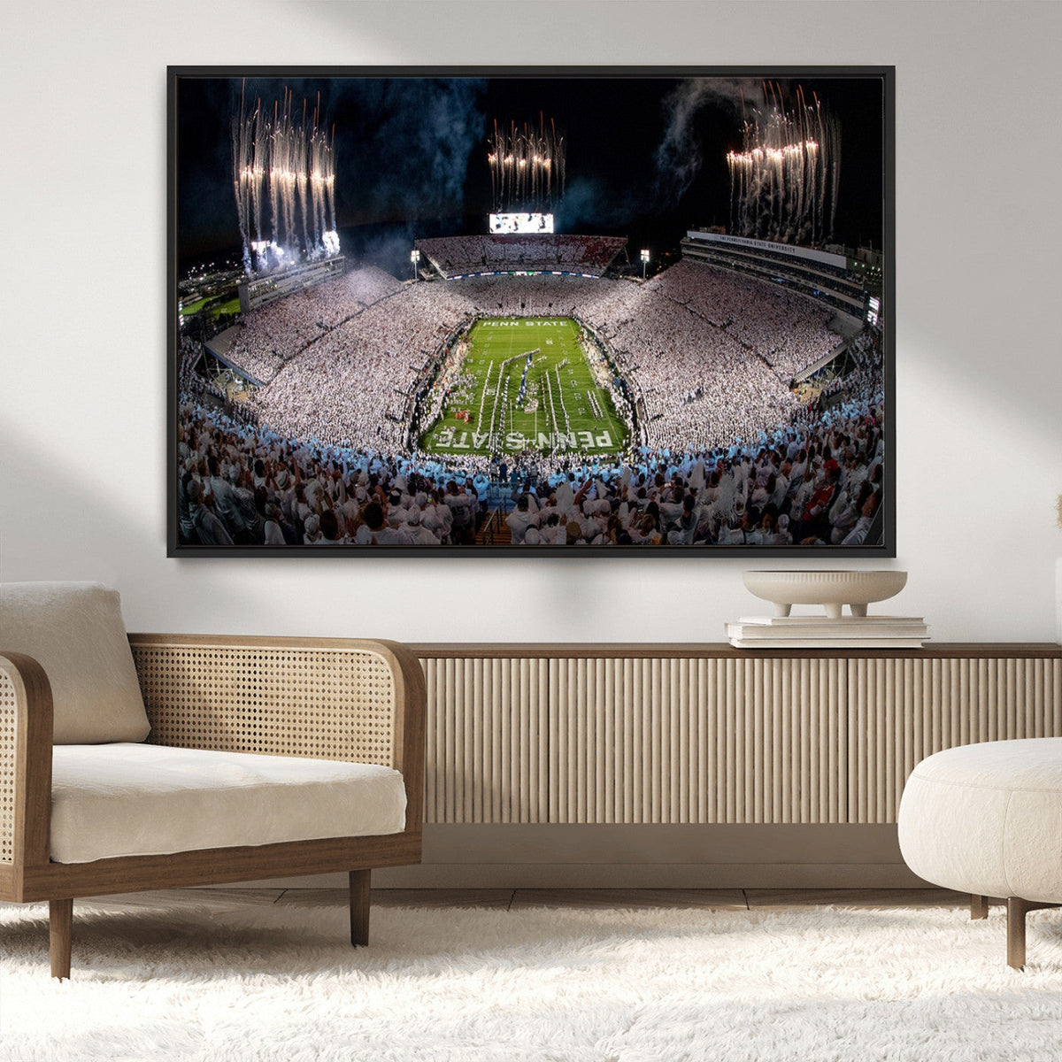 Penn Stadium Football Wall Art Canvas Print, Pennsylvania